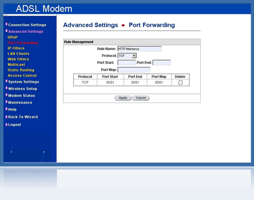 no ip duc port forwarding no ip duc port forwarding